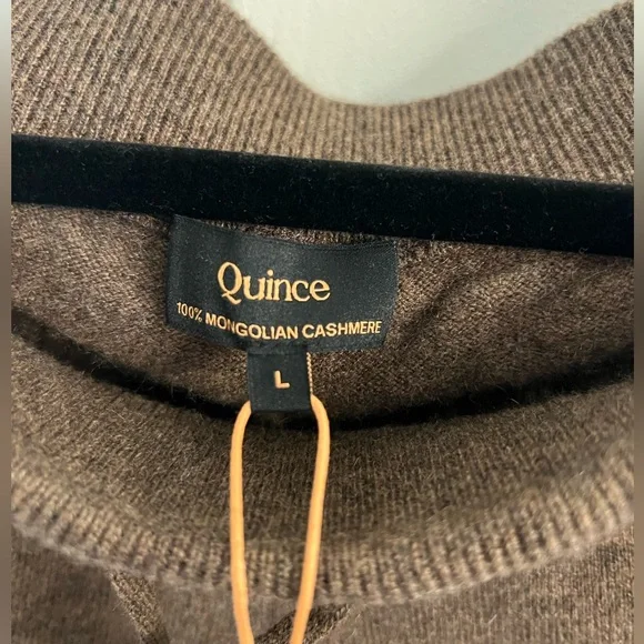 Mongolian Cashmere Straight Leg Pants brown L NWT - Picture 7 of 8